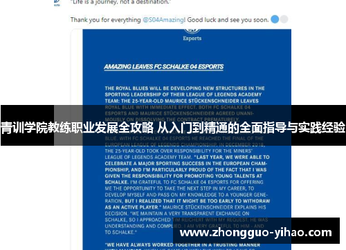 青训学院教练职业发展全攻略 从入门到精通的全面指导与实践经验